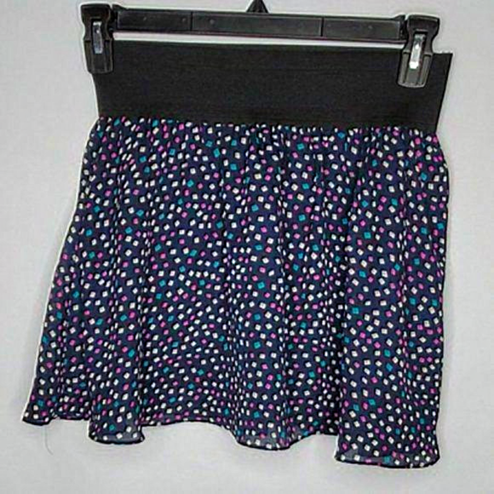Heritage 1981 Navy‎ Blue Confetti Short Skirt S